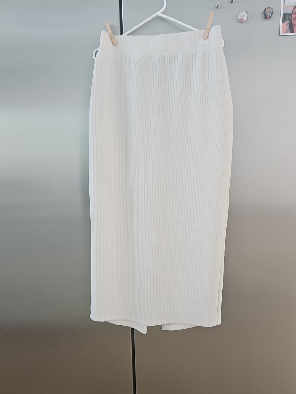 NWOT Universal Thread Cream Ribbed Midi Skirt - Women